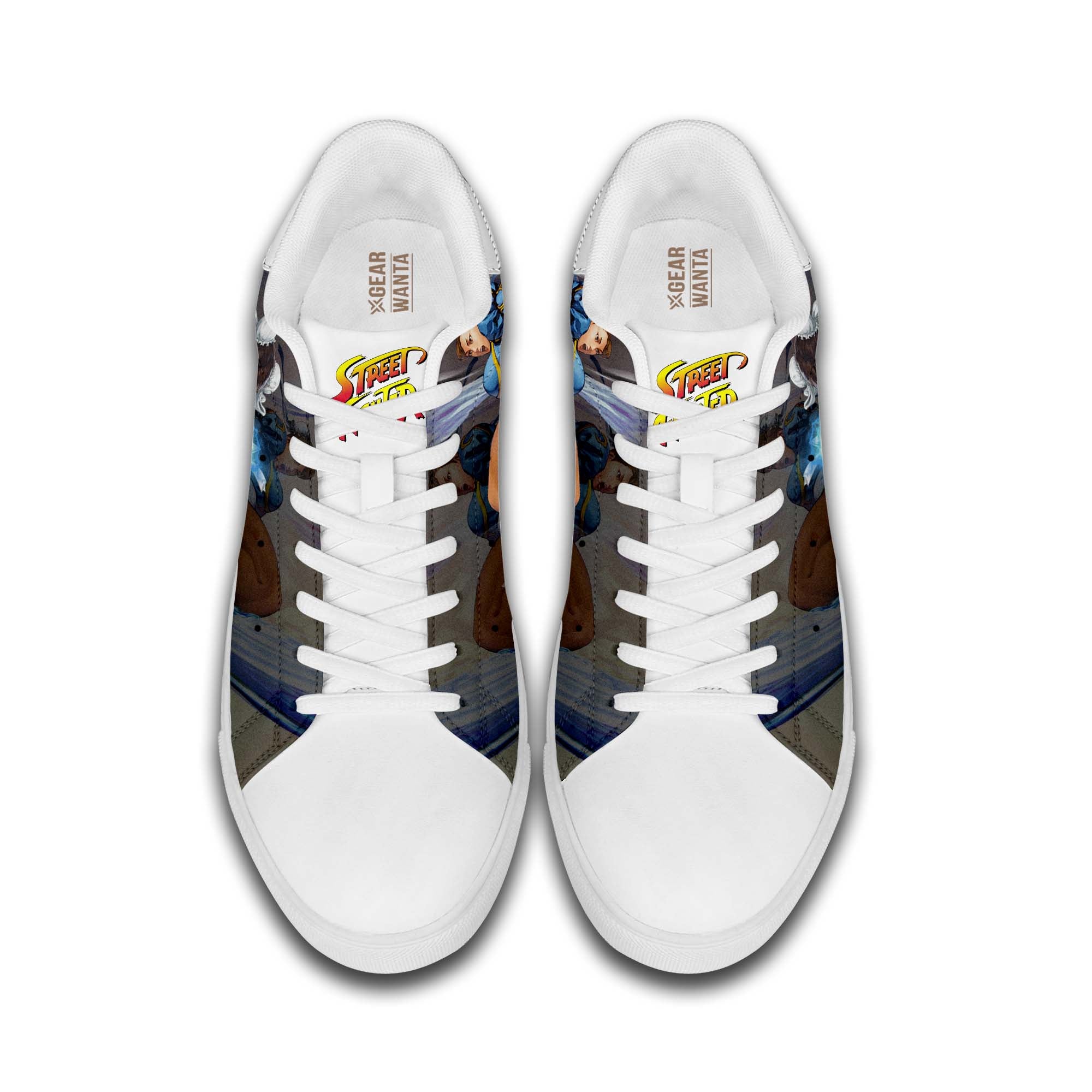 Chun-Li Skate Shoes Custom Street Fighter Game Shoes