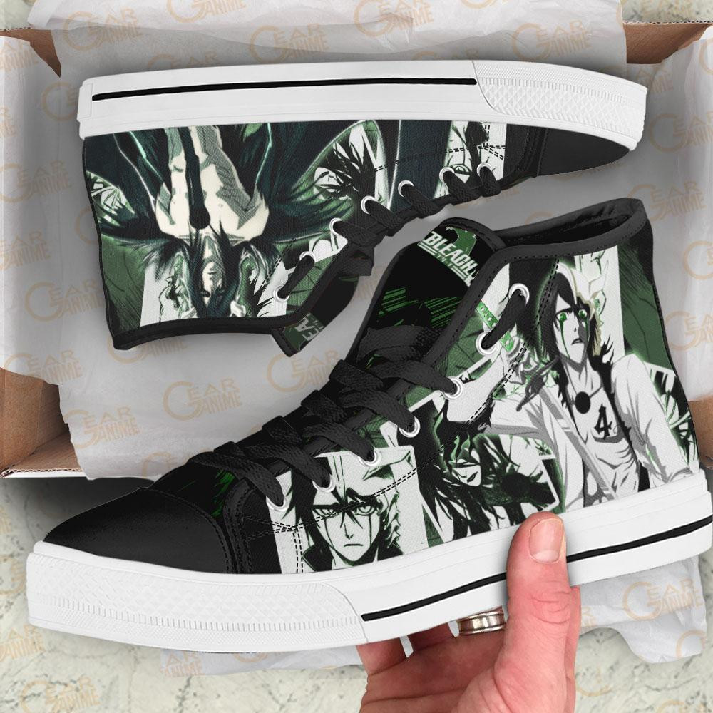 Cifer Ulquiorra High Top Shoes Custom Bleach Anime Sneakers