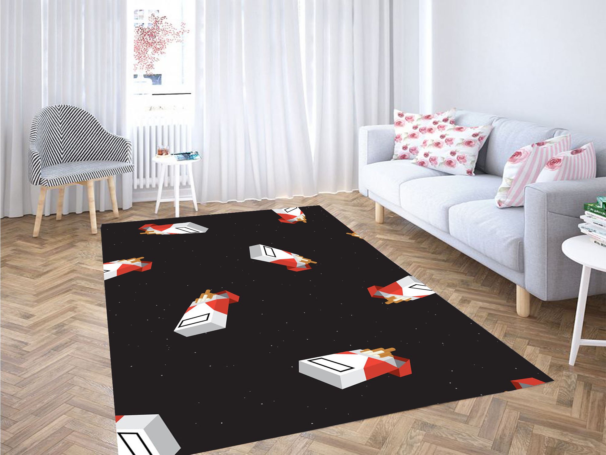 Cigarettes Pattern Carpet Rectangle Rug