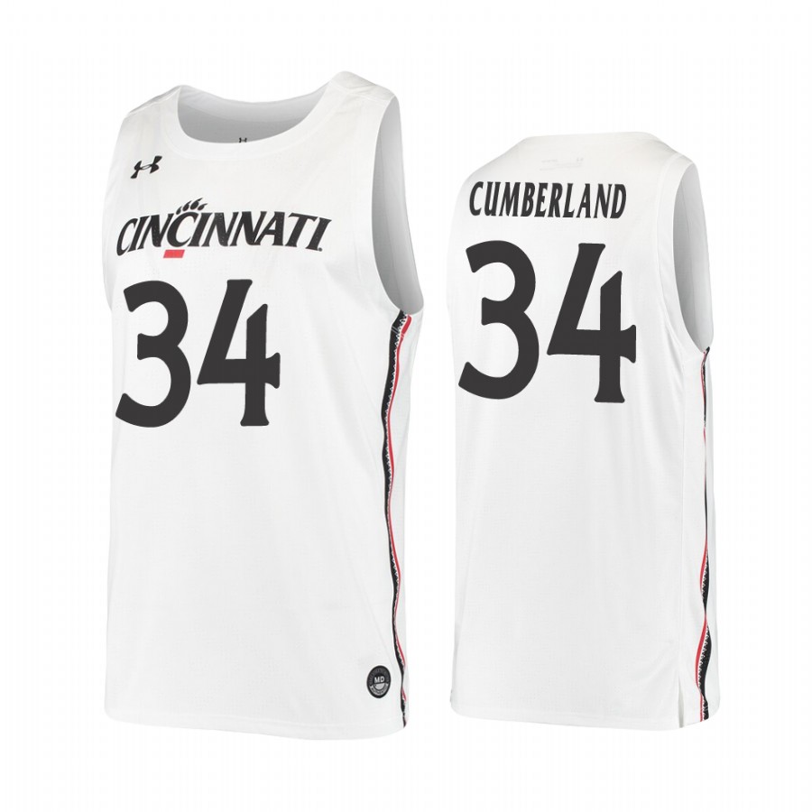 Cincinnati Bearcats Jarron Cumberland White College Jersey
