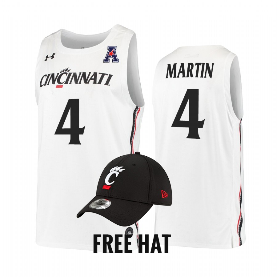 Cincinnati Bearcats Kenyon Martin Jersey College White Alumni Uniform