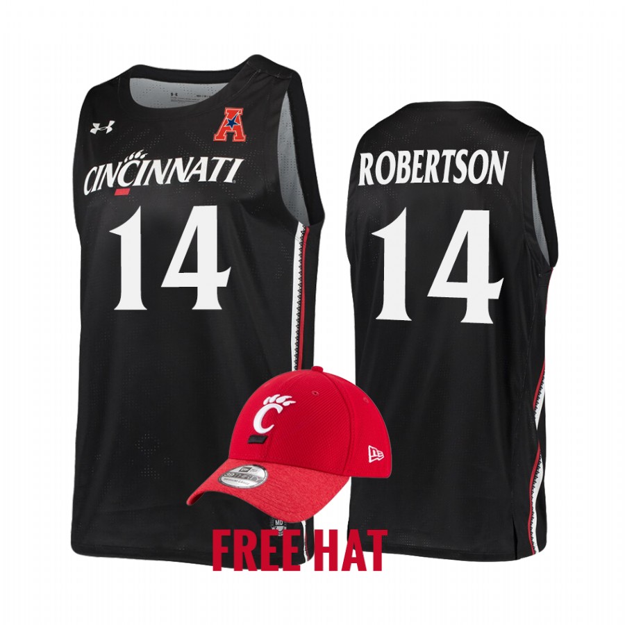 Cincinnati Bearcats Oscar Robertson Jersey College Black Free Hat Uniform