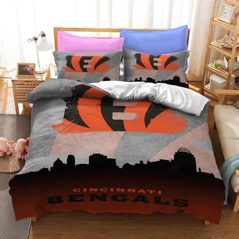 Cincinnati Bengals #22 Duvet Cover Quilt Cover Pillowcase Bedding Set Bed Linen Home Bedroom Decor