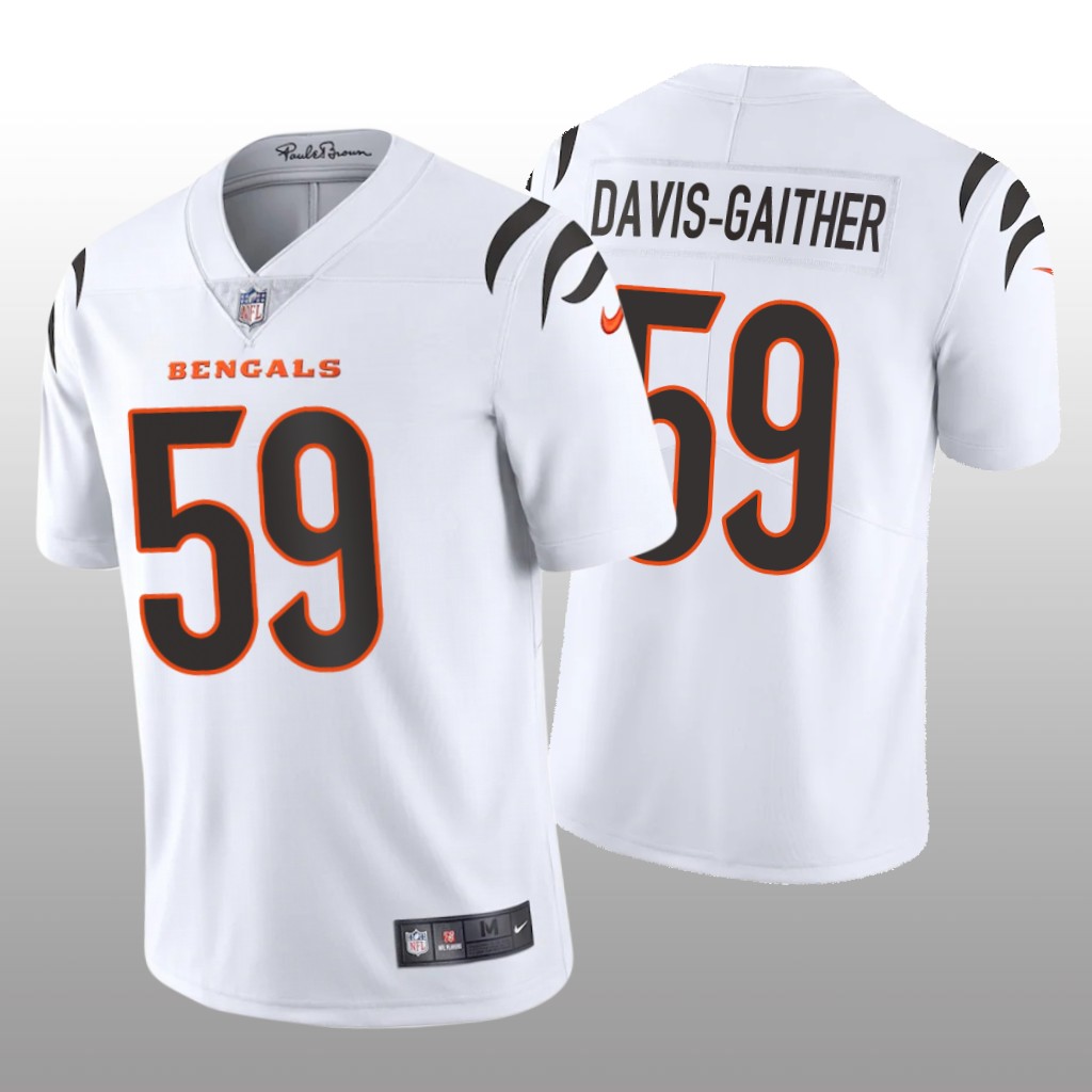 Cincinnati Bengals Akeem Davis-Gaither White Jersey 2021 Vapor Limited - Men's
