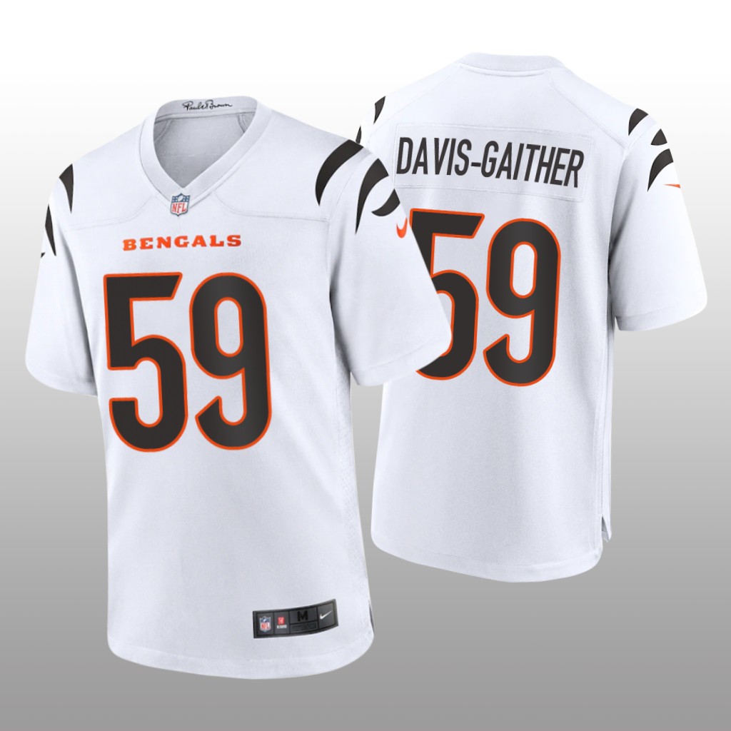 Cincinnati Bengals Akeem Davis-Gaither White Jersey Game - Men's