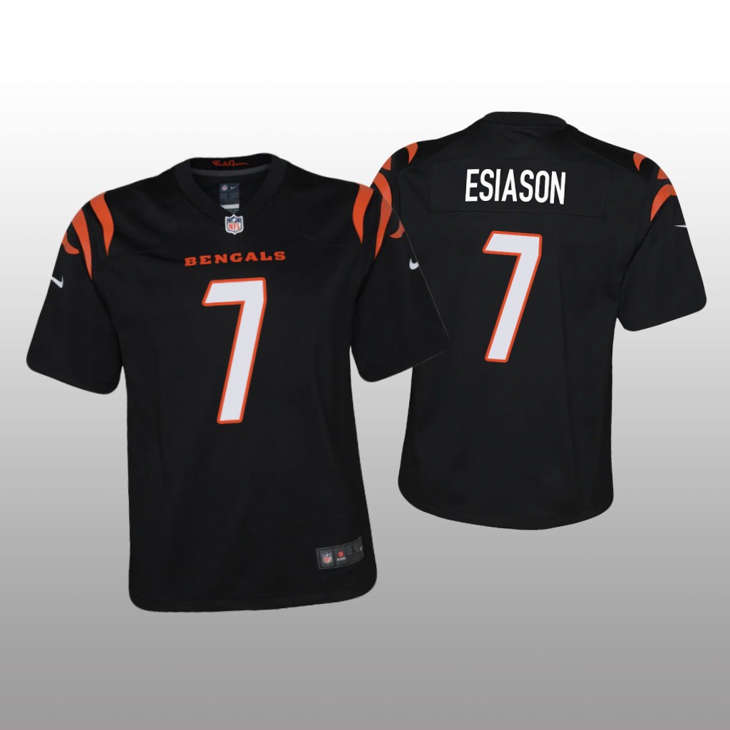 Cincinnati Bengals Boomer Esiason Black Jersey Game - Youth