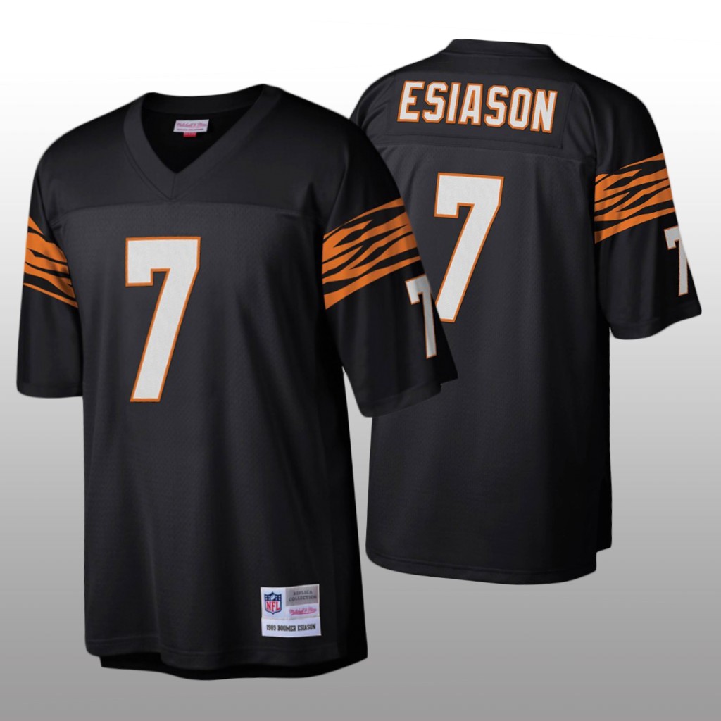 Cincinnati Bengals Boomer Esiason Mitchell & Ness Black Legacy Jersey - Men's