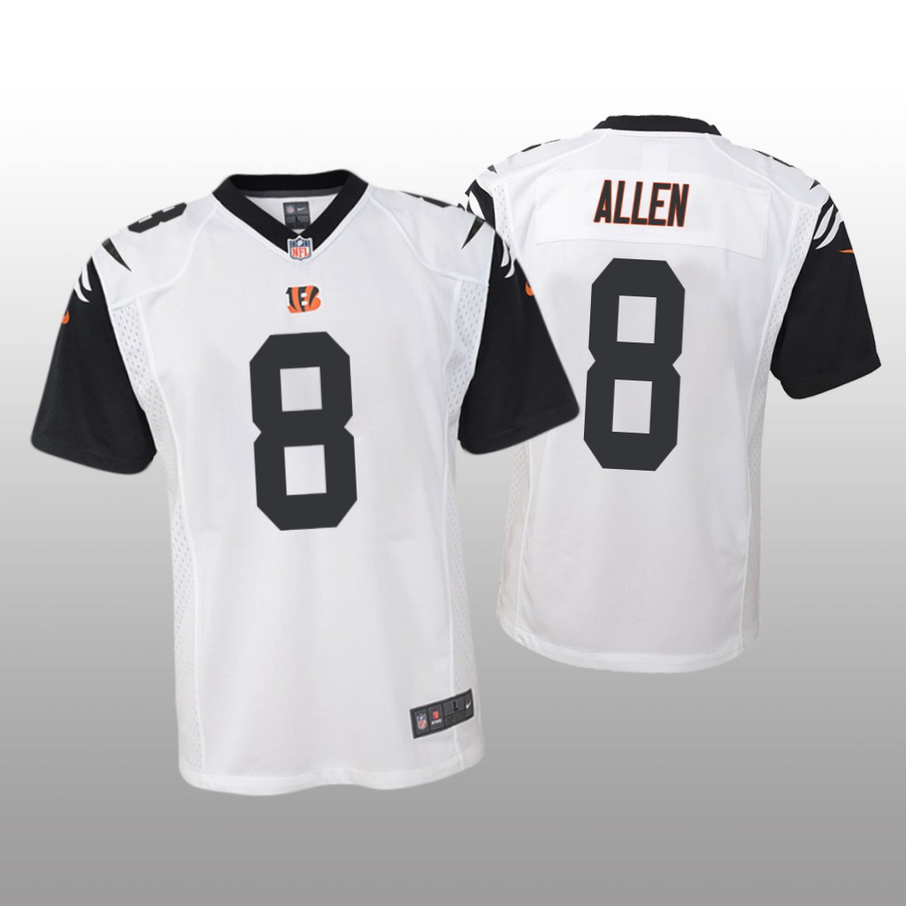 Cincinnati Bengals Brandon Allen White Jersey Color Rush Game - Youth