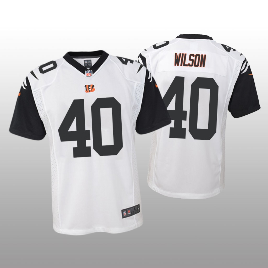 Cincinnati Bengals Brandon Wilson White Jersey Color Rush Game - Youth