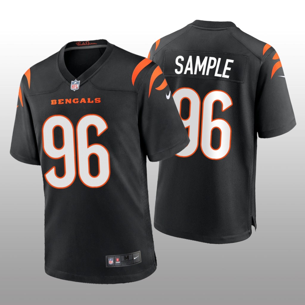 Cincinnati Bengals Cameron Sample Black Jersey Game - Men's
