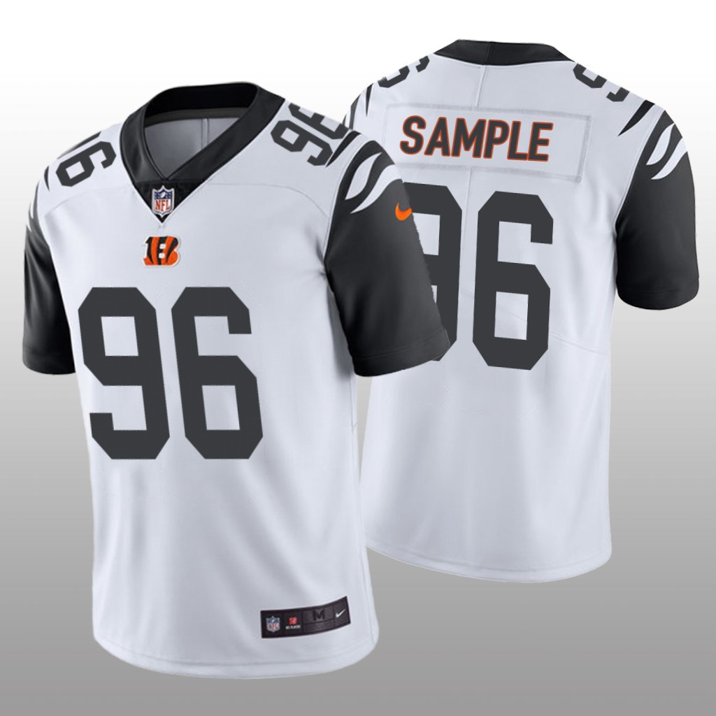 Cincinnati Bengals Cameron Sample White Jersey Color Rush Limited - Men's