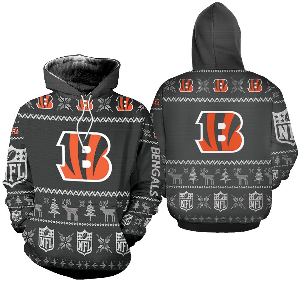 Cincinnati Bengals Christmas 3D Hoodie