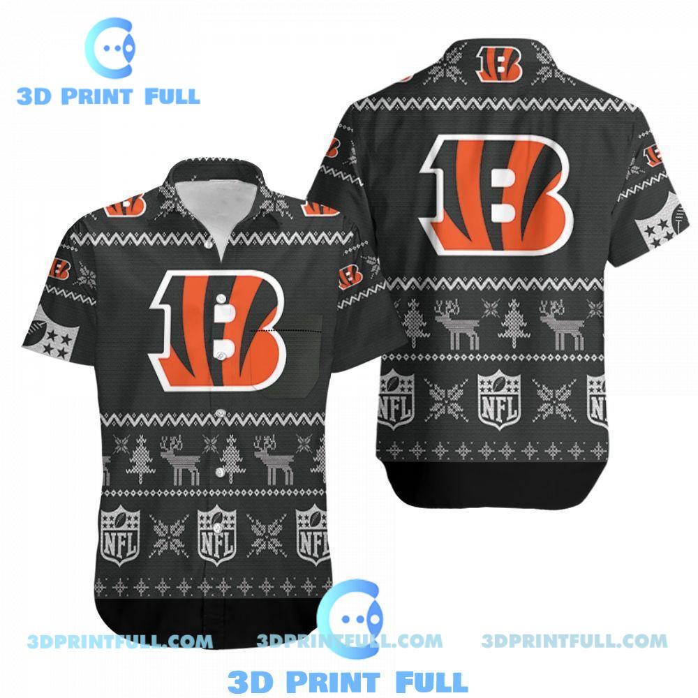 Cincinnati Bengals Christmas Hawaiian Shirt