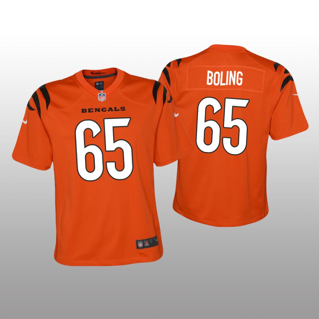 Cincinnati Bengals Clint Boling Orange Jersey Game - Youth