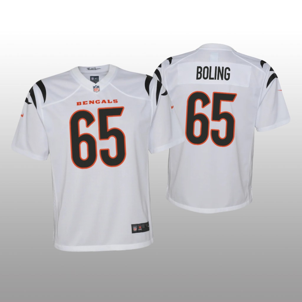Cincinnati Bengals Clint Boling White Jersey Game - Youth
