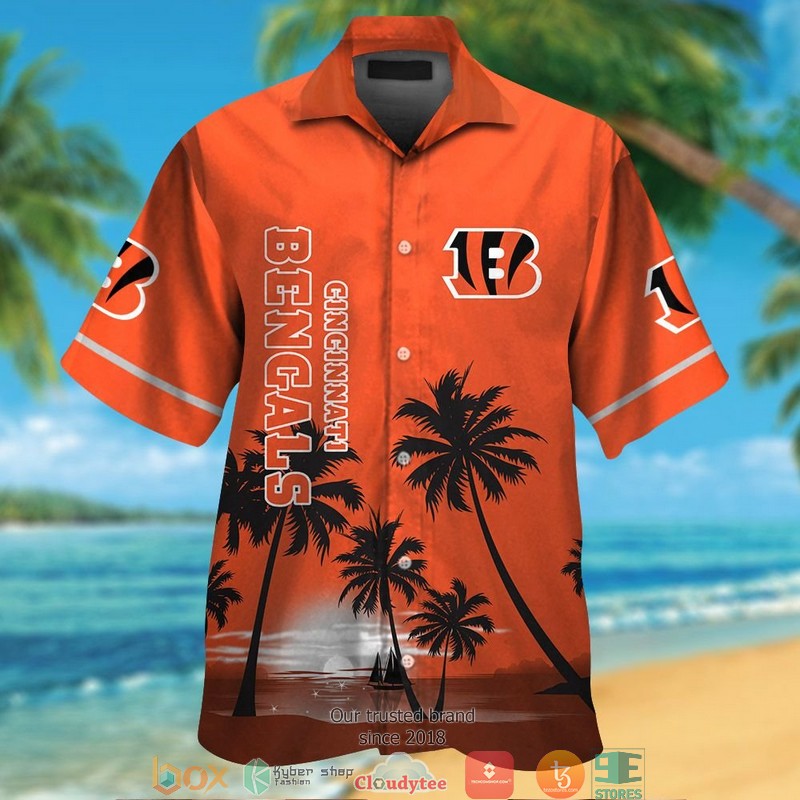 Cincinnati Bengals Coconut Night moon Hawaiian Shirt
