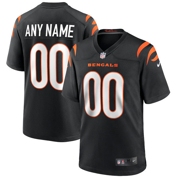 Cincinnati Bengals Custom Black Jersey - All Stitched 