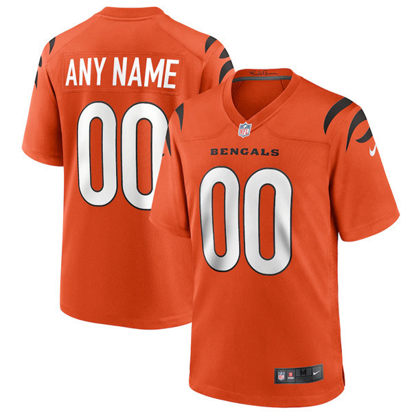 Cincinnati Bengals Custom Orange Jersey - All Stitched 