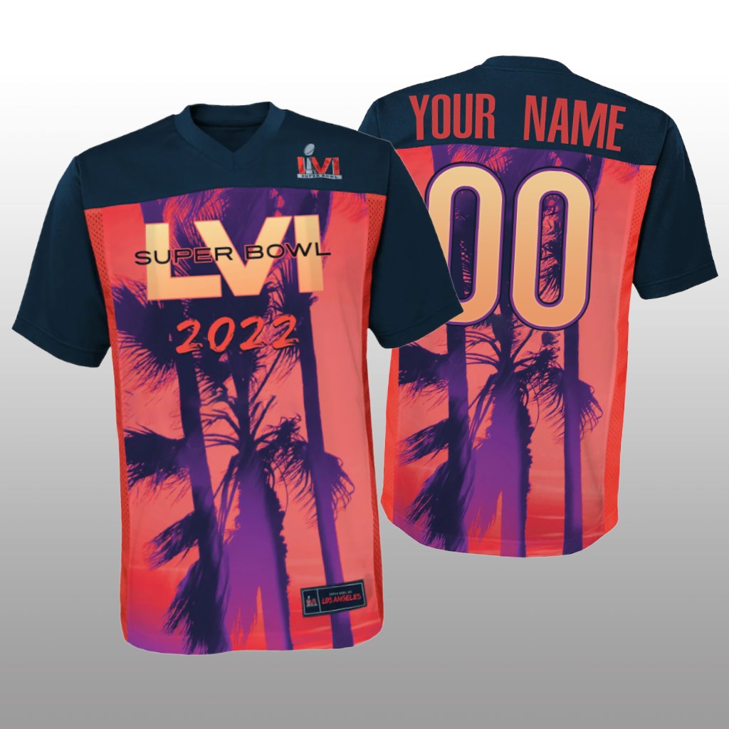 Cincinnati Bengals Custom Red Black Game Jersey Super Bowl LVI