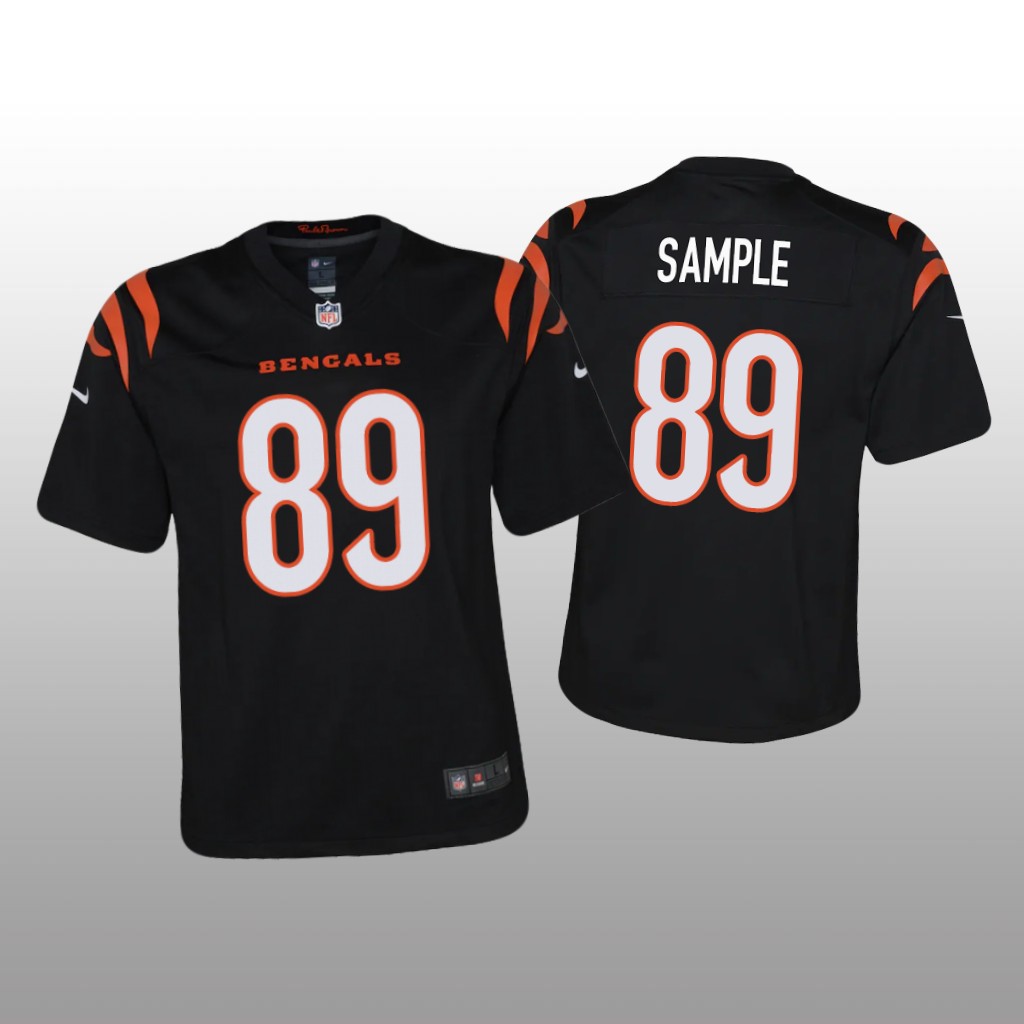 Cincinnati Bengals Drew Sample Black Jersey Game - Youth