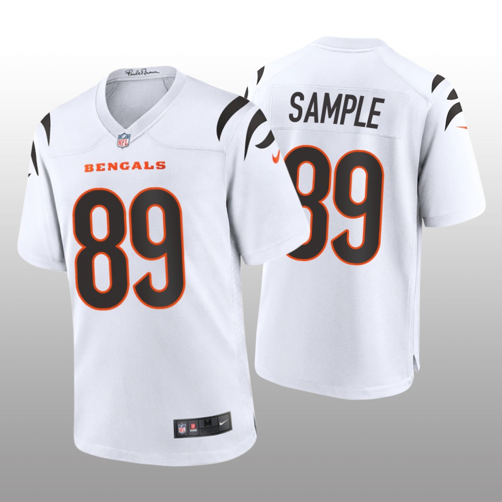 Cincinnati Bengals Drew Sample White Jersey Game - Men's