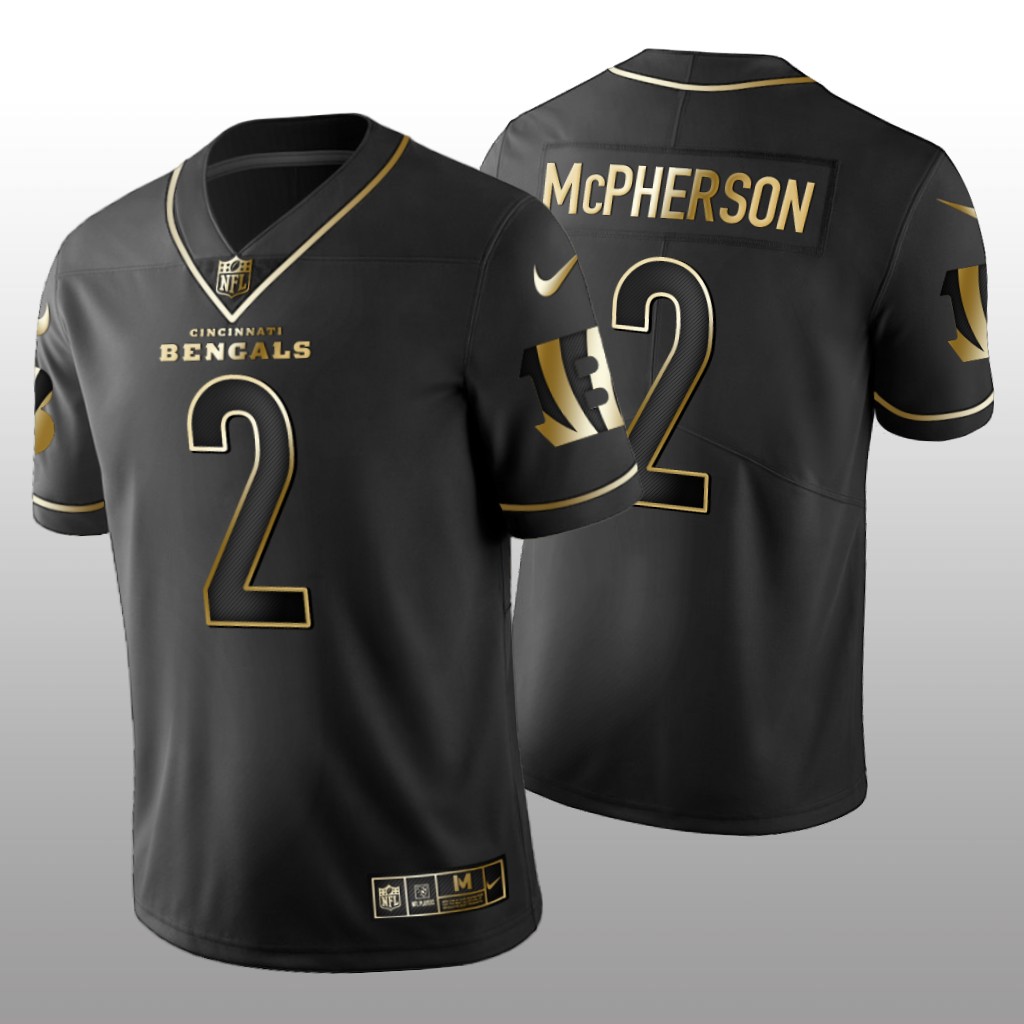 Cincinnati Bengals Evan McPherson Black Jersey Golden Edition Men's