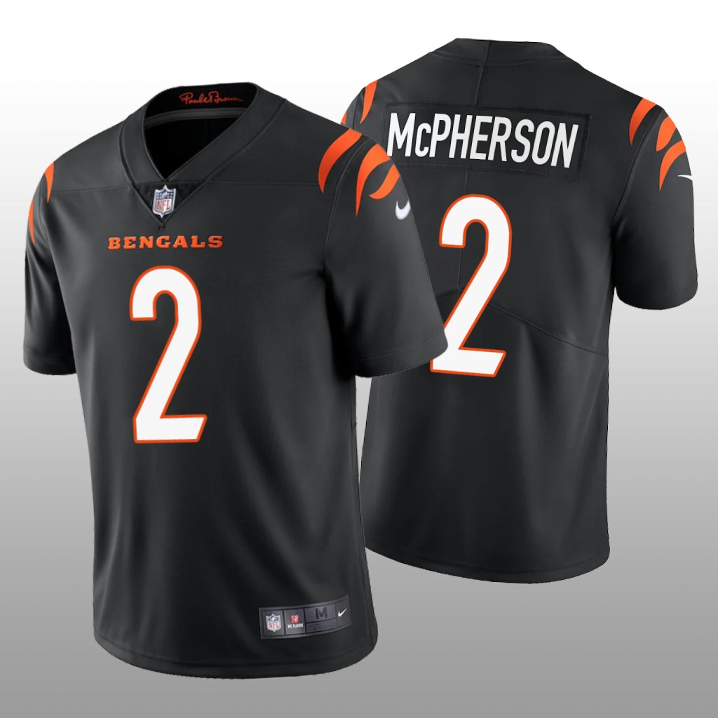 Cincinnati Bengals Evan McPherson Black Jersey Vapor Limited - Men's
