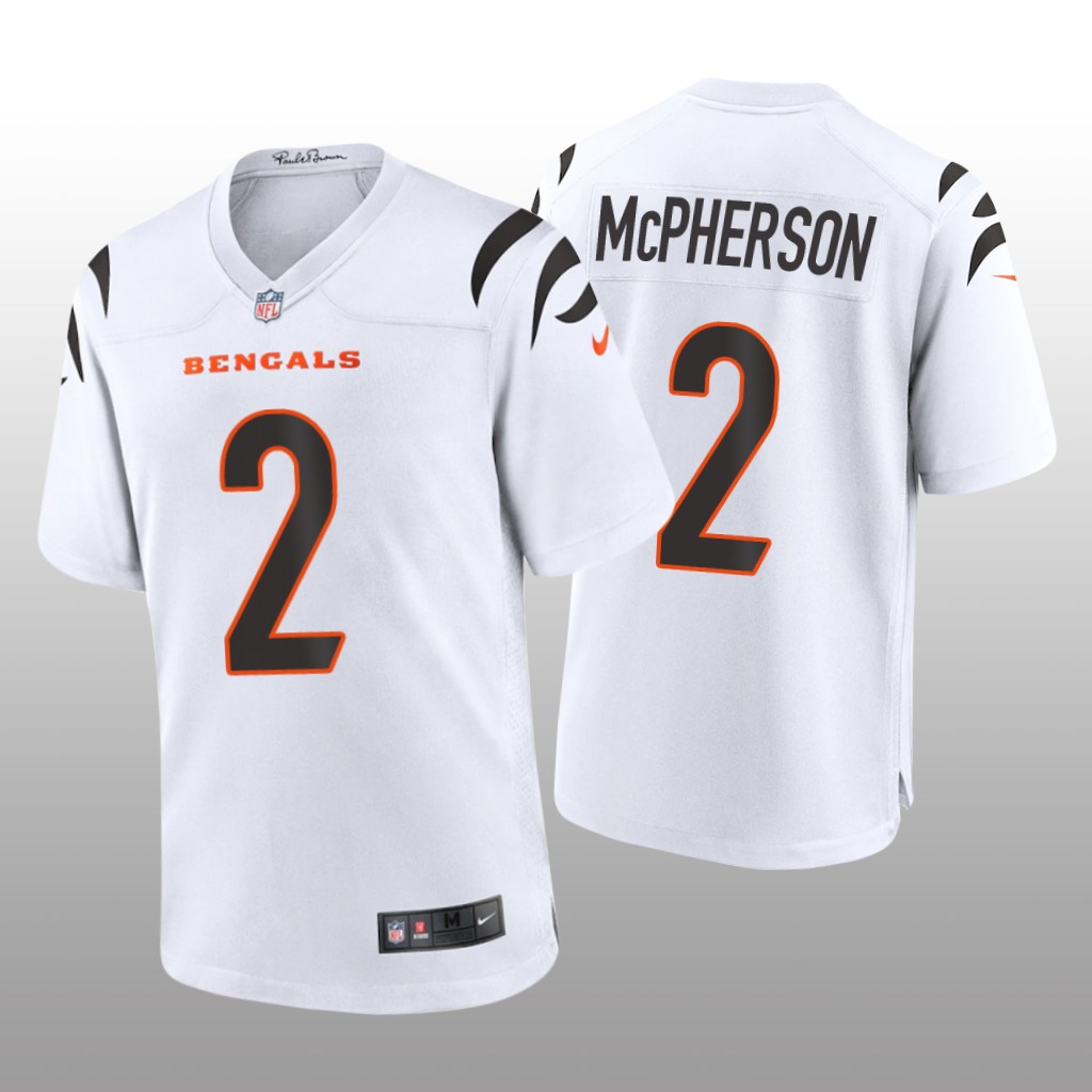 Cincinnati Bengals Evan McPherson White Jersey Game - Men's