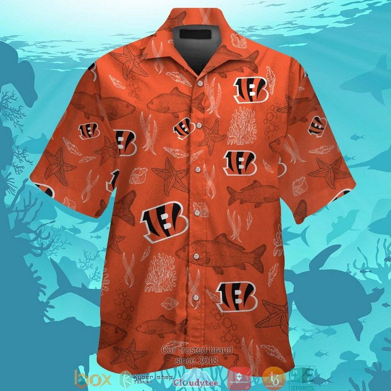 Cincinnati Bengals Fish Ocean Hawaiian Shirt