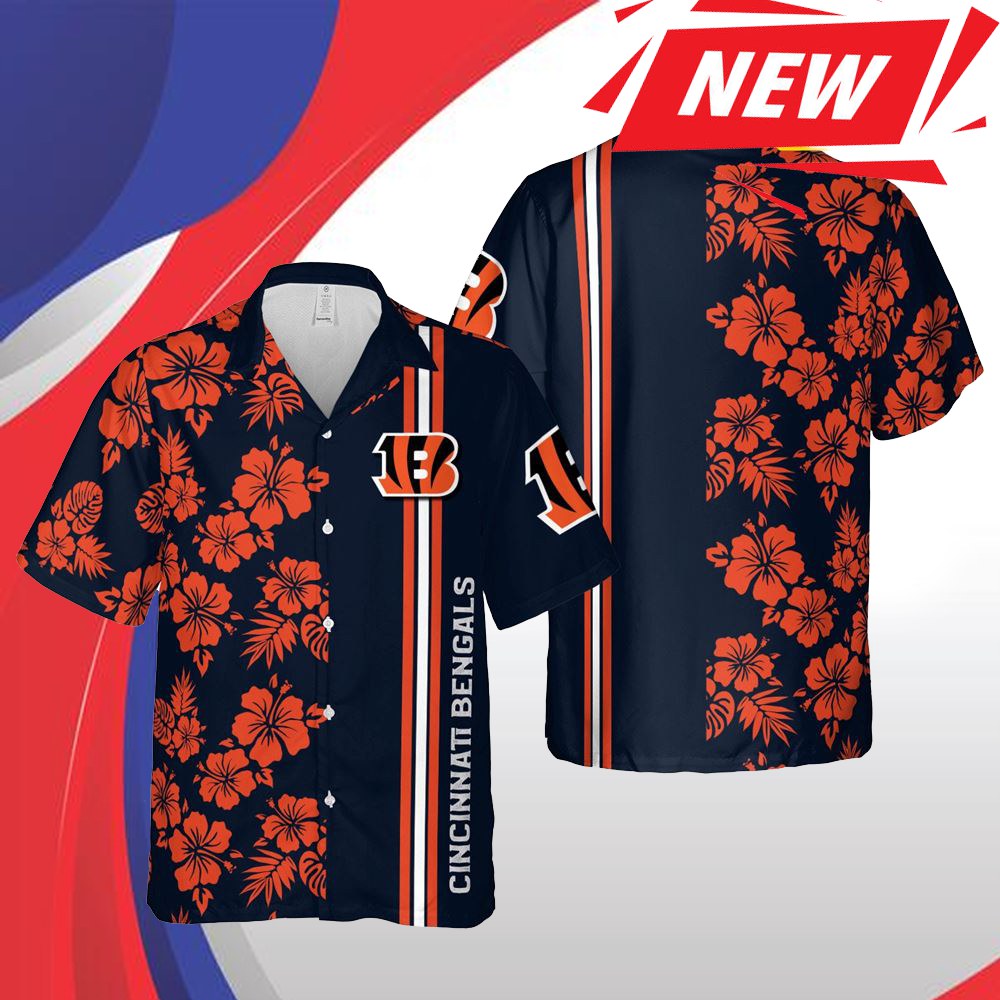 Cincinnati Bengals Floral Fashion Hawaiian Shirt