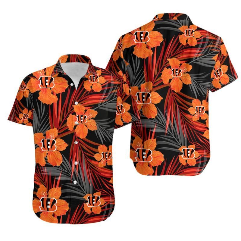 Cincinnati Bengals Flowers Hawaiian Shirt