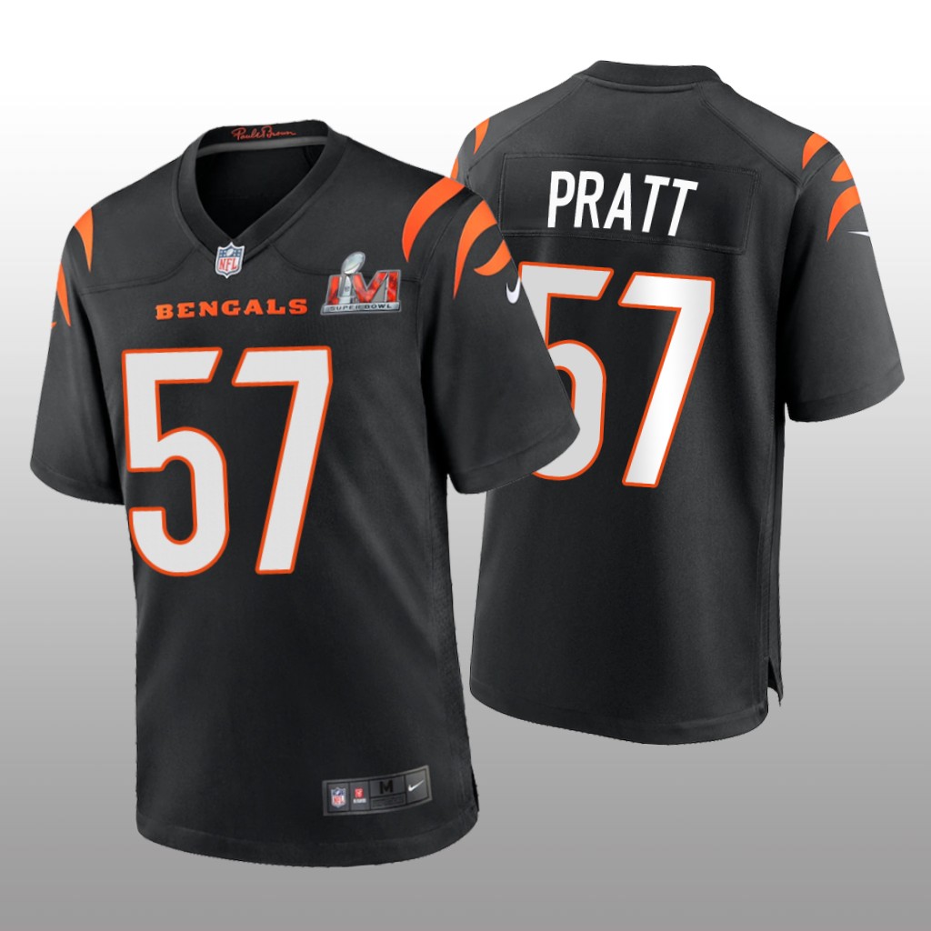 Cincinnati Bengals Germaine Pratt Black Game Jersey Super Bowl LVI - Men's