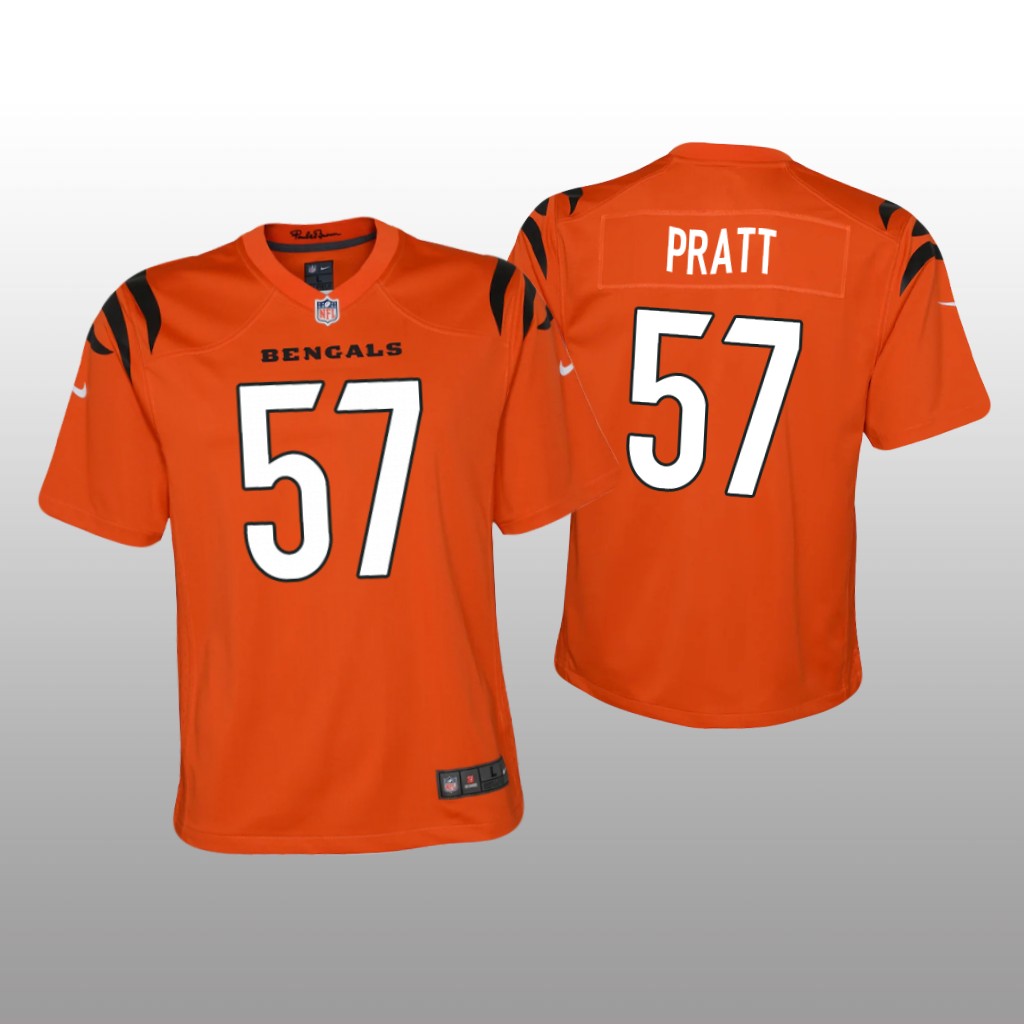 Cincinnati Bengals Germaine Pratt Orange Jersey Game - Youth