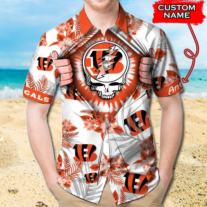 Cincinnati Bengals Grateful Dead Hawaiian Shirt