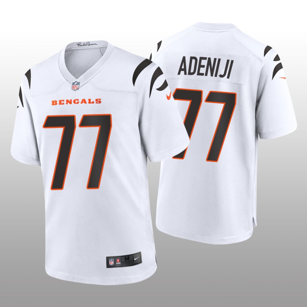 Cincinnati Bengals Hakeem Adeniji White Jersey Game - Men's