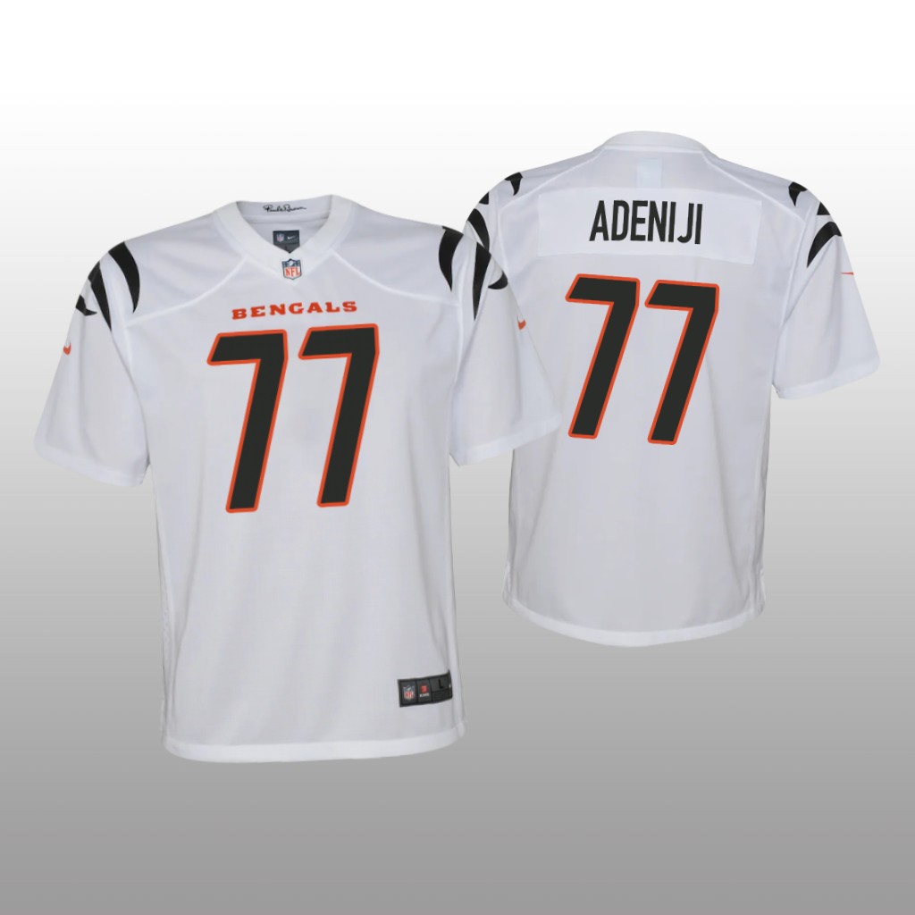 Cincinnati Bengals Hakeem Adeniji White Jersey Game - Youth