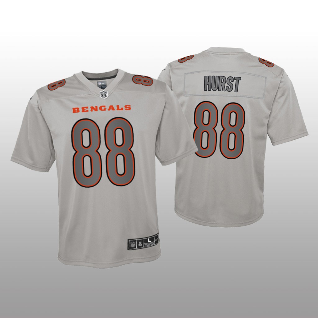 Cincinnati Bengals Hayden Hurst Gray Jersey Atmosphere Fashion Game - Youth