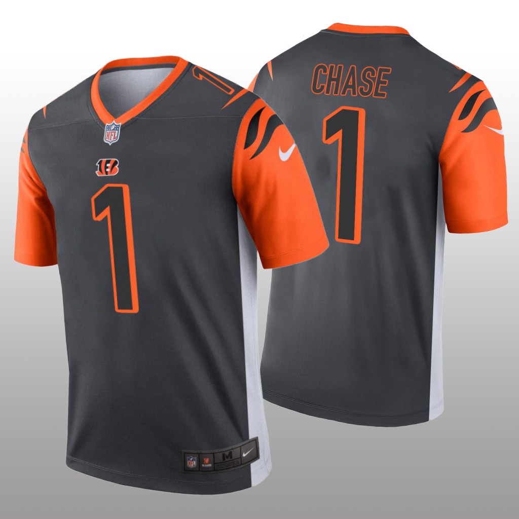 Cincinnati Bengals Ja'Marr Chase Silver Jersey Inverted Legend - Men's