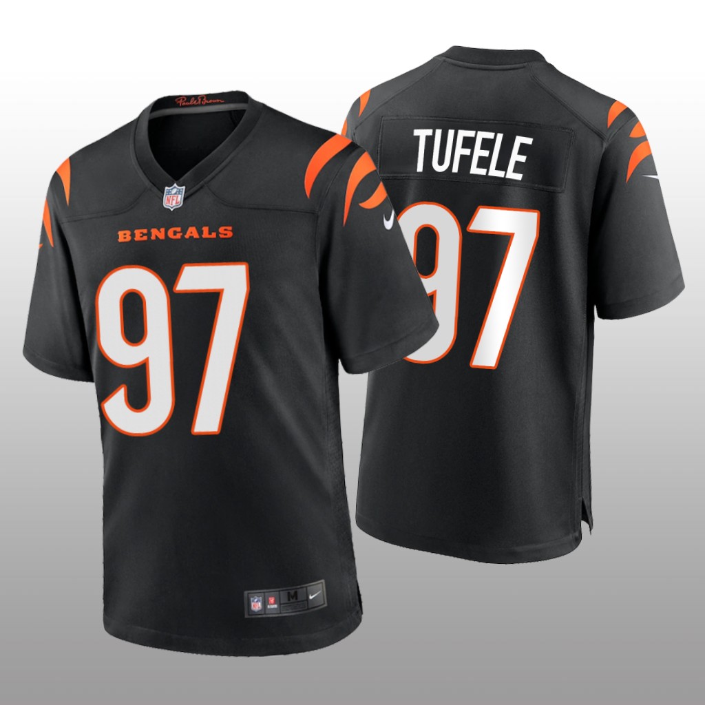 Cincinnati Bengals Jay Tufele Black Jersey Game - Men's
