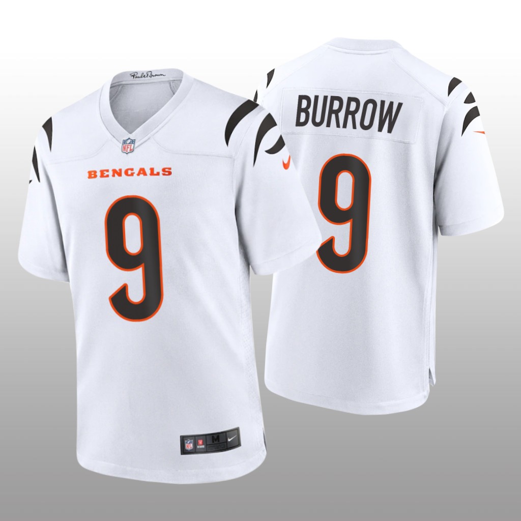 Cincinnati Bengals Joe Burrow White Jersey Game - Men's