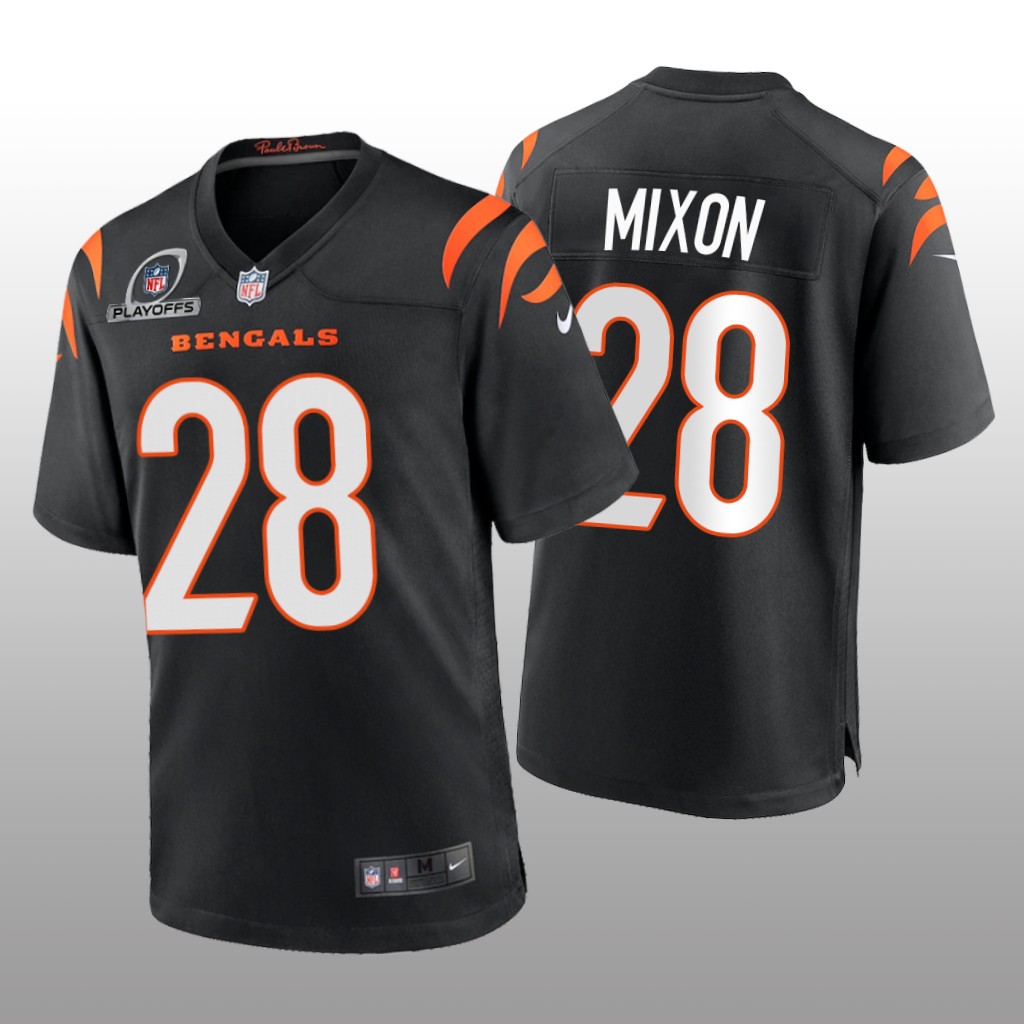 Cincinnati Bengals Joe Mixon Black Game 2021 NFL Playoffs Patch - Men's