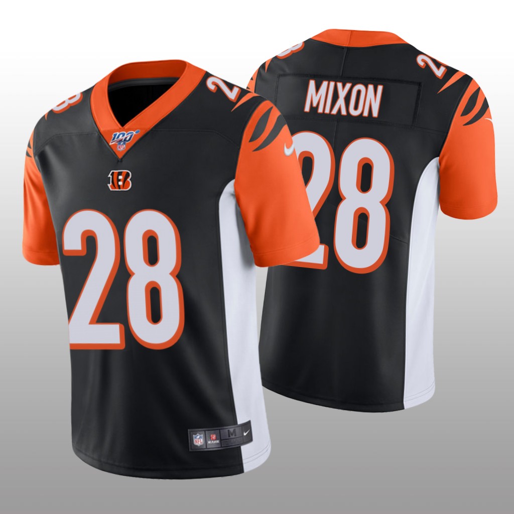 Cincinnati Bengals Joe Mixon Black Vapor Limited Jersey 100th Season - Men's