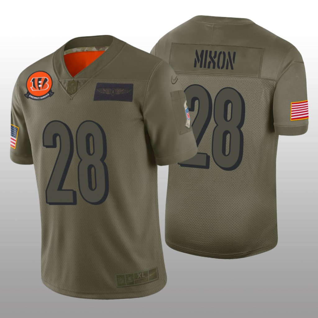 Cincinnati Bengals Joe Mixon Camo Limited Jersey 2019 Salute to Service - Men's