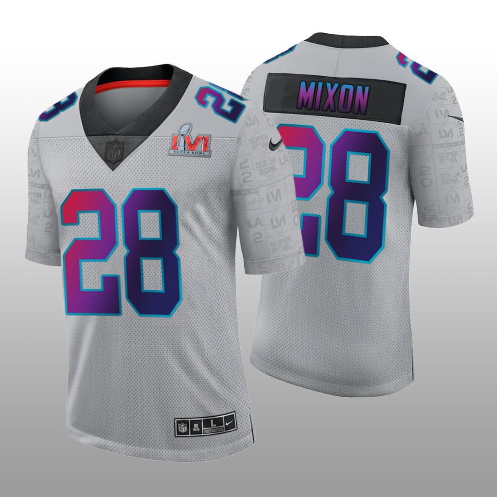 Cincinnati Bengals Joe Mixon Gray Limited Super Bowl LVI - Men's