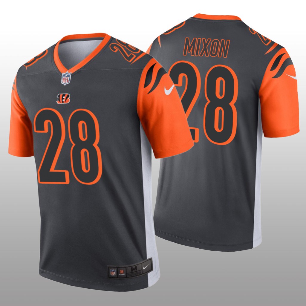 Cincinnati Bengals Joe Mixon Silver Jersey Inverted Legend - Men's