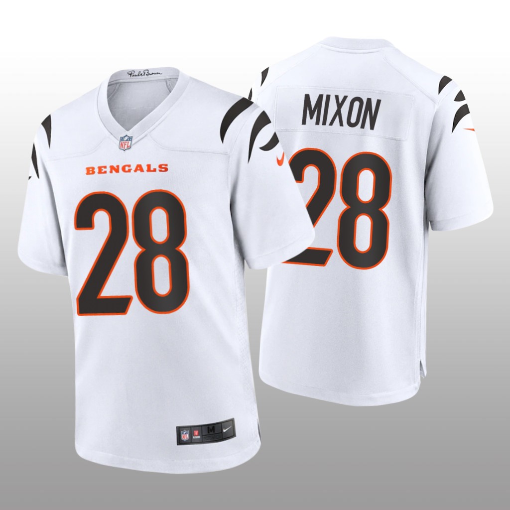 Cincinnati Bengals Joe Mixon White Jersey Game - Men's
