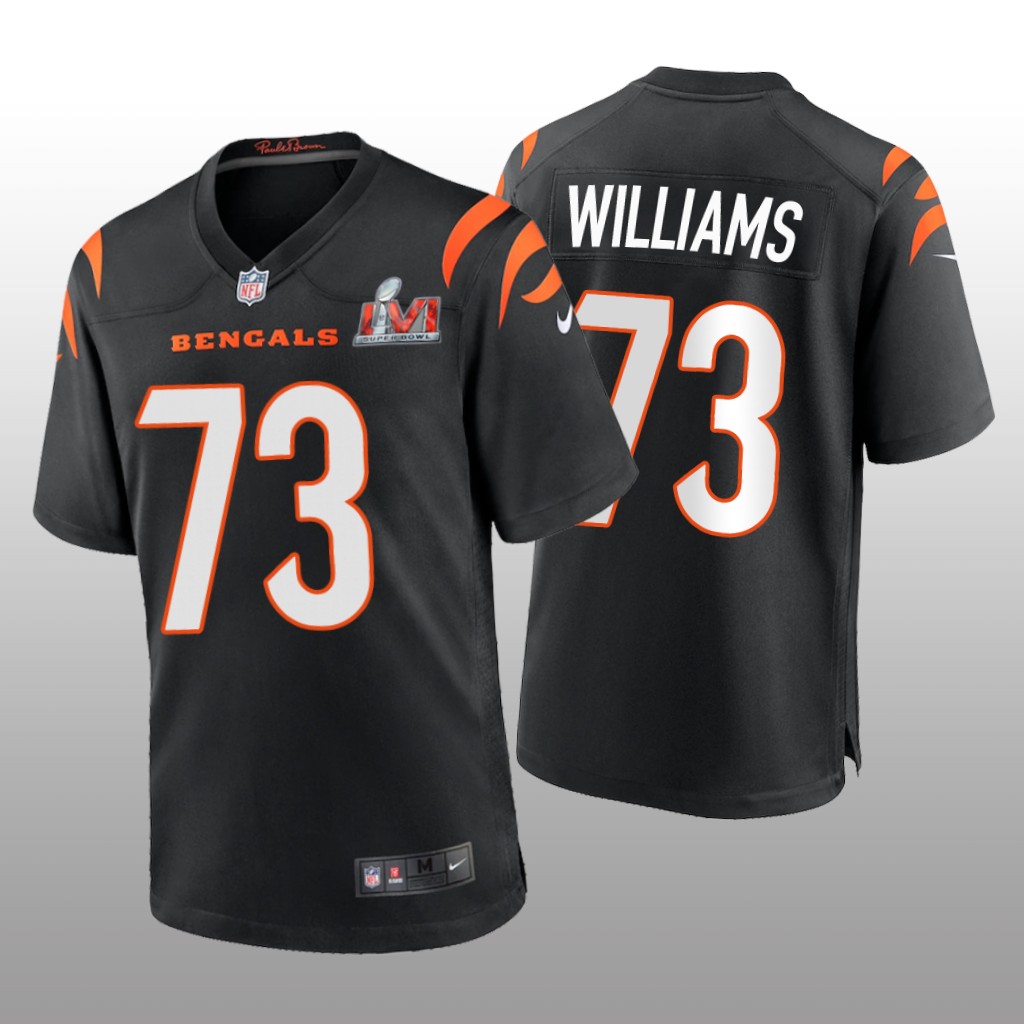 Cincinnati Bengals Jonah Williams Black Game Jersey Super Bowl LVI - Men's
