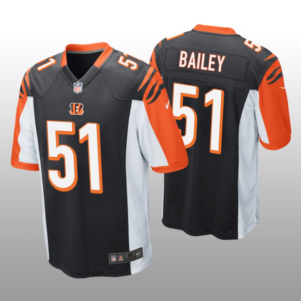 Cincinnati Bengals Markus Bailey Black Jersey Game - Men's