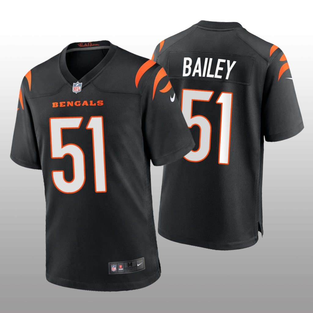Cincinnati Bengals Markus Bailey Black Jersey Game - Men's