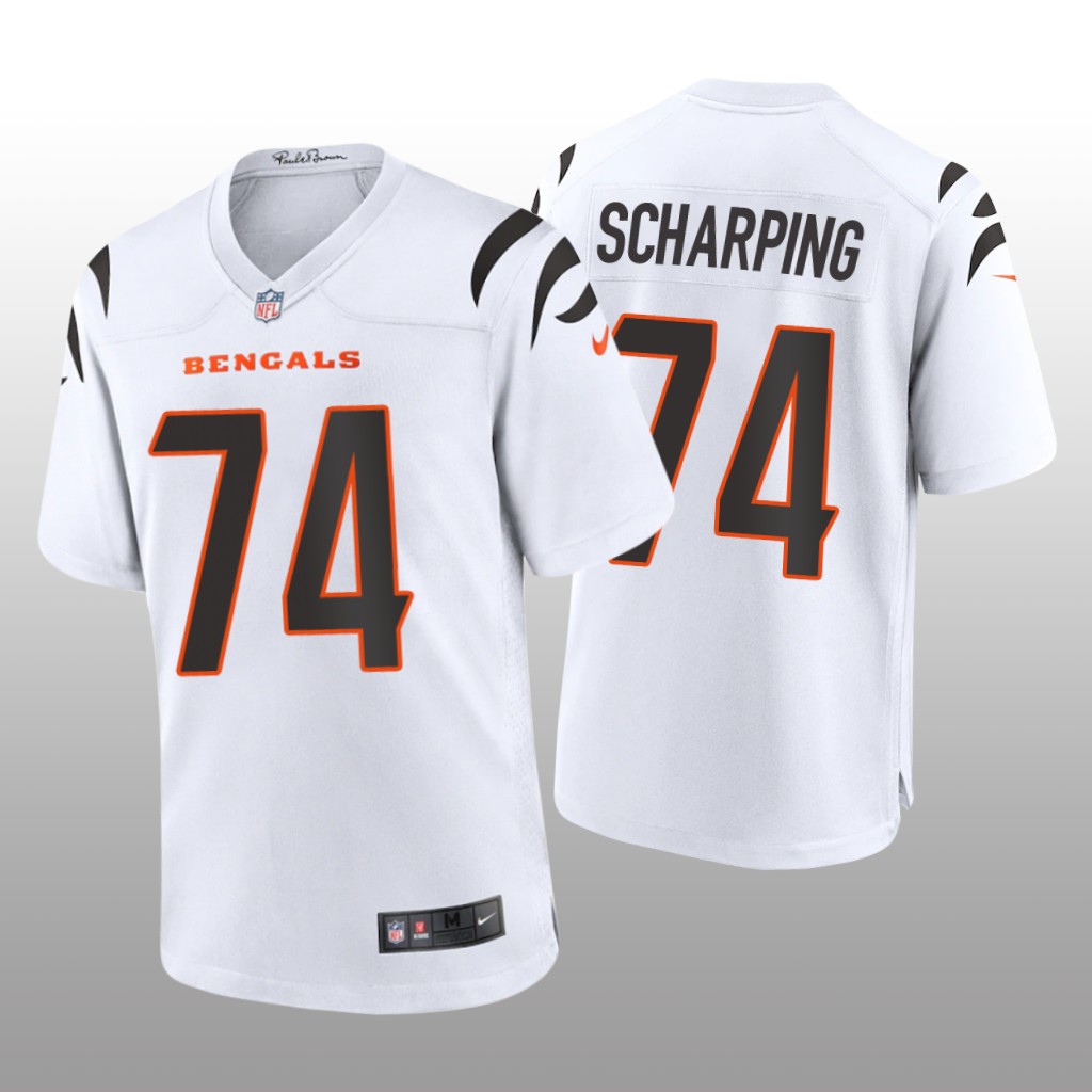 Cincinnati Bengals Max Scharping White Jersey Game - Men's